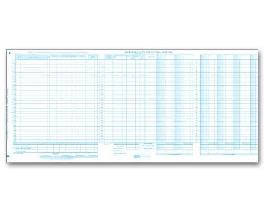 EGP Payroll Sales Cash Receipts Journal Sheet, 25 Journals
