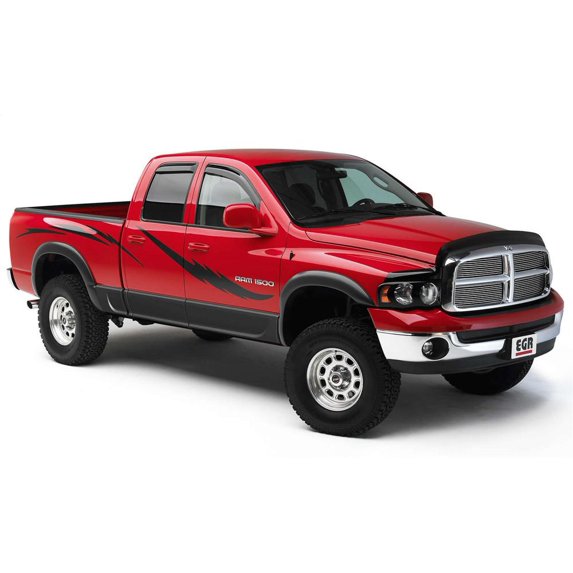 EGR 2002-2024 Fits Dodge Ram 1500 2500 3500 2 Door 4 Door Standard Cab Crew Cab Extended Cab Pickup Rugged Fender Flares Set Of 4 752554