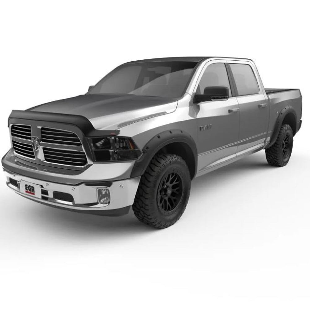 EGR 2009-2024 Fits Dodge Ram 1500 4 Door Extended Crew Cab 2 Door Standard Cab Pickup Ram 1500 Classic Traditional Bolt-on Look Fender Flares With Black-out Bolt Kit Set Of 4 792655