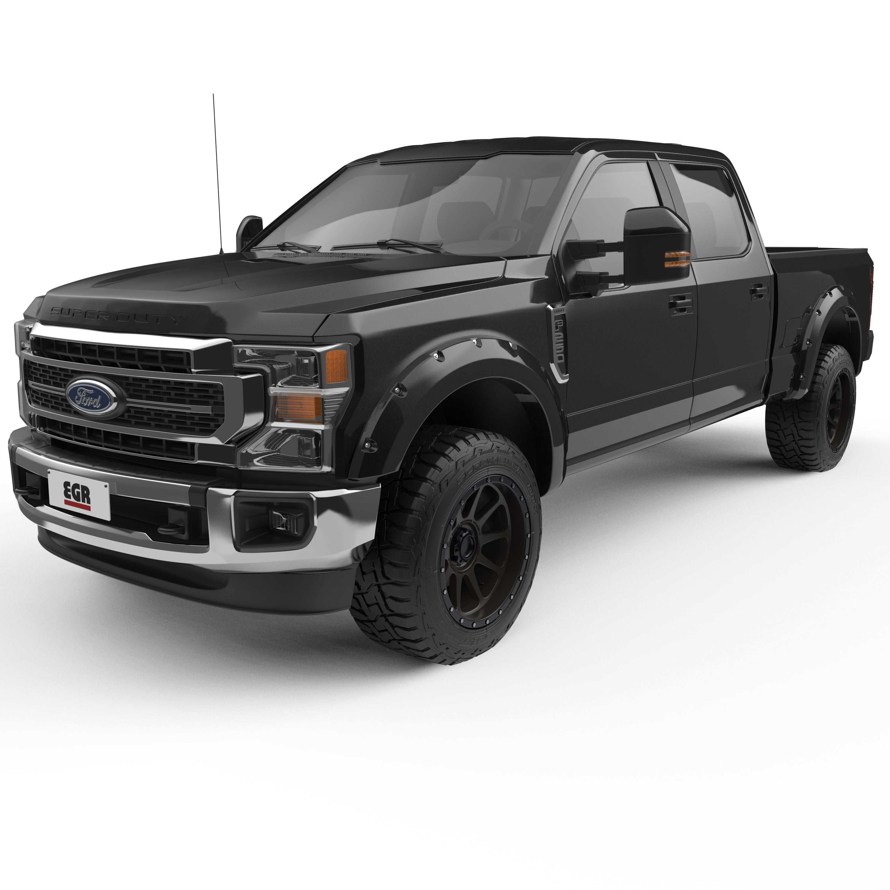 EGR 2011-2016 Fits Ford F-250 F-350 Super Duty Extended Crew Standard Cab Pickup 2Door 4Door Traditional Bolt-On Look Fender Flares 793814-G1