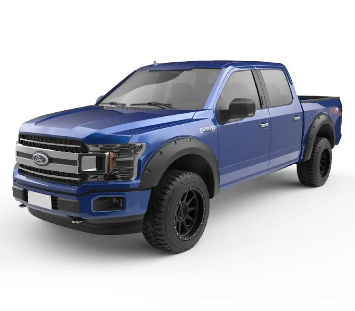 EGR 2015-2017 Fits Ford F-150 4 Door Crew Extended Cab 2 Door Standard Cab Pickup Set Of 4 Baseline Bolt-style Fender Flares BLF1005