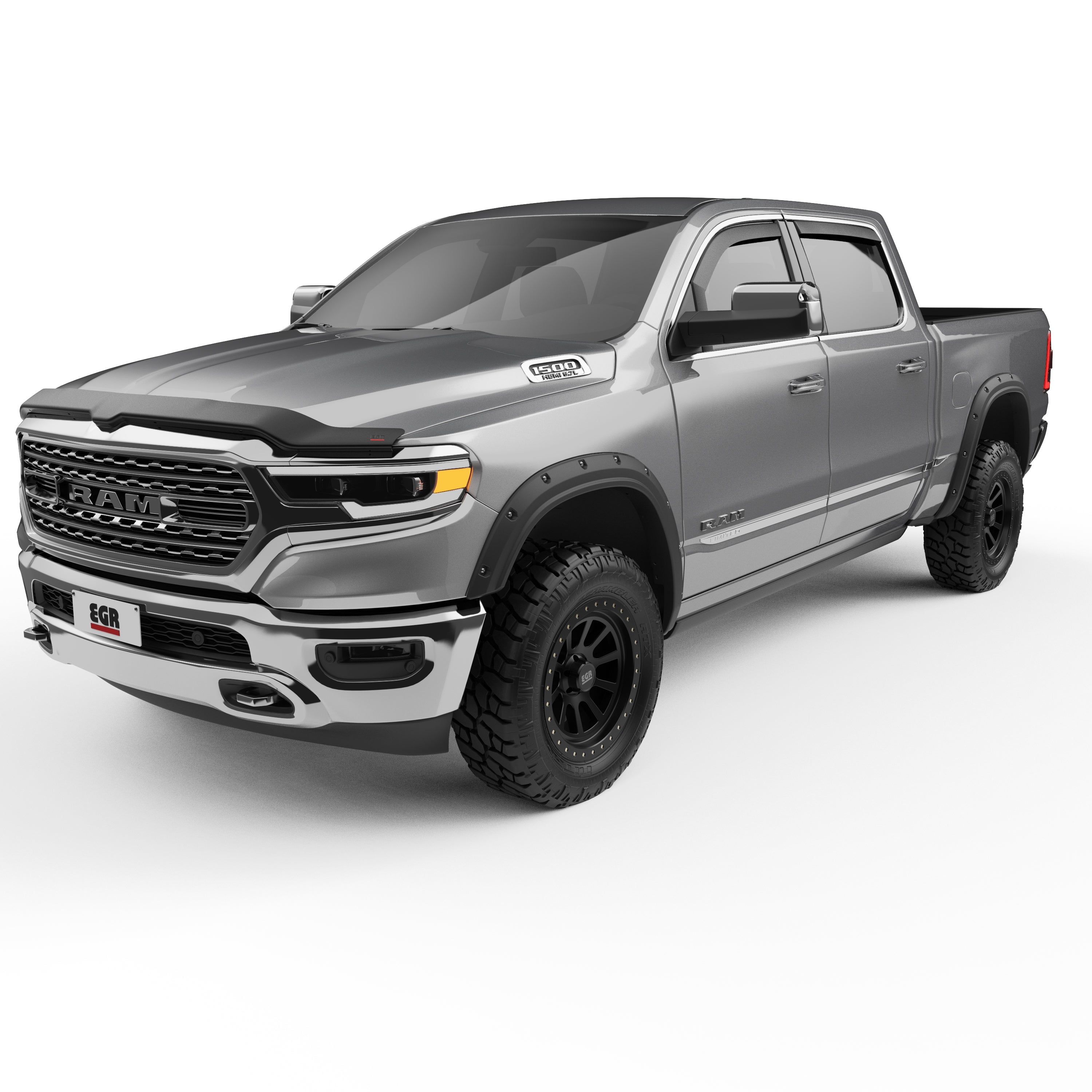 EGR 2019-2024 Fits Dodge Ram 1500 Crew Cab Extended Cab Pickup 4 Door Set Of 4 Non Rebel Non TRX Traditional Bolt-On Look Fender Flares 792954