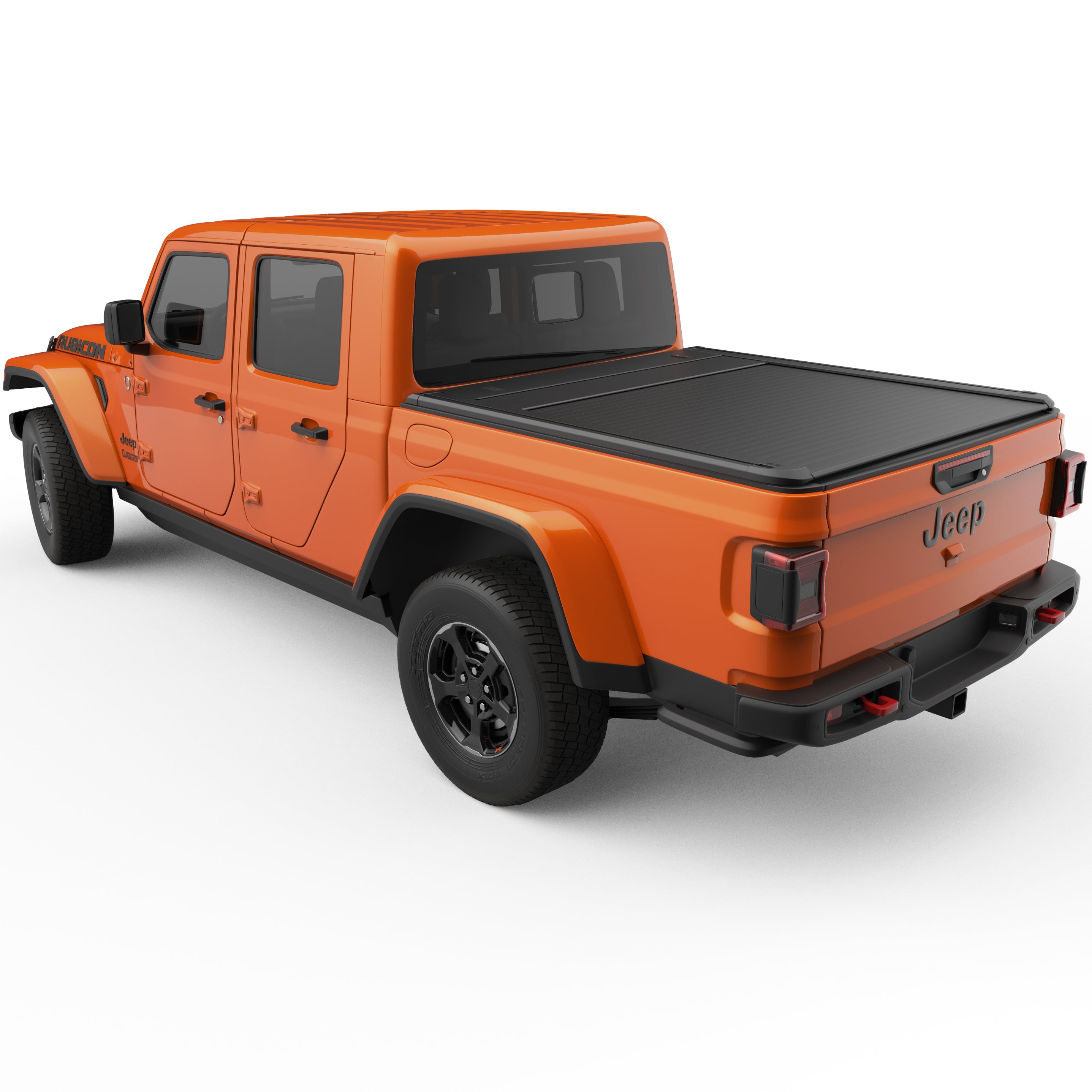 EGR 2020-2024 Fits Jeep Gladiator Sport Crew Cab Pickup 2018-2023 Fits Jeep Wrangler Unlimited 4 Door Rolltrac Electric Retractable Bed Cover RT039031E