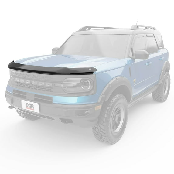 EGR 303565 Superguard Hood Guard Bug Deflector, Matte Black Finish, Compatible for Select Ford Bronco Sport Models