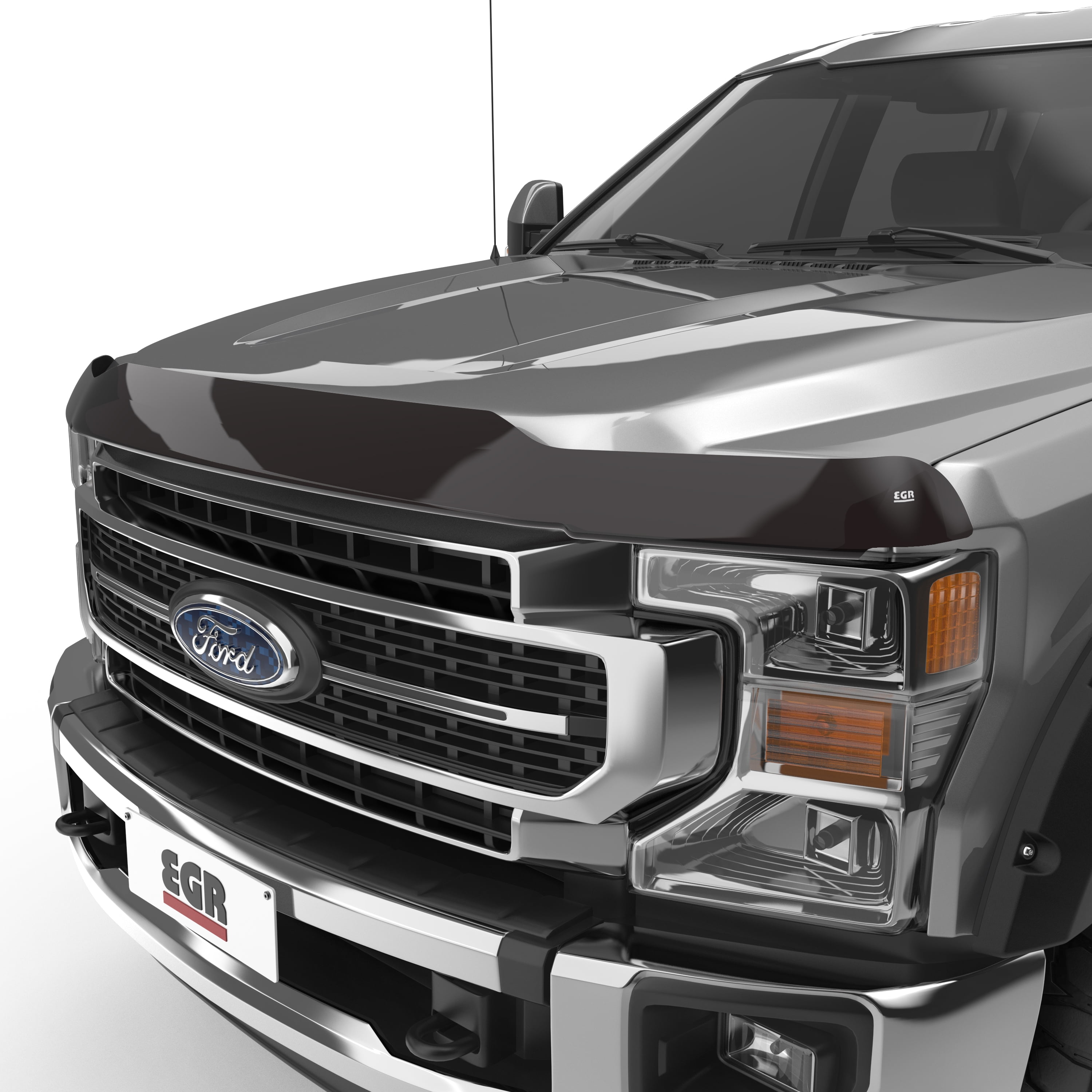 EGR 303911 SuperGuard Hood Protector; No-Drill; Dark Smoke; Fits select: 2015-2018 CHEVROLET SILVERADO K1500 LT, 2014 CHEVROLET SILVERADO K1500