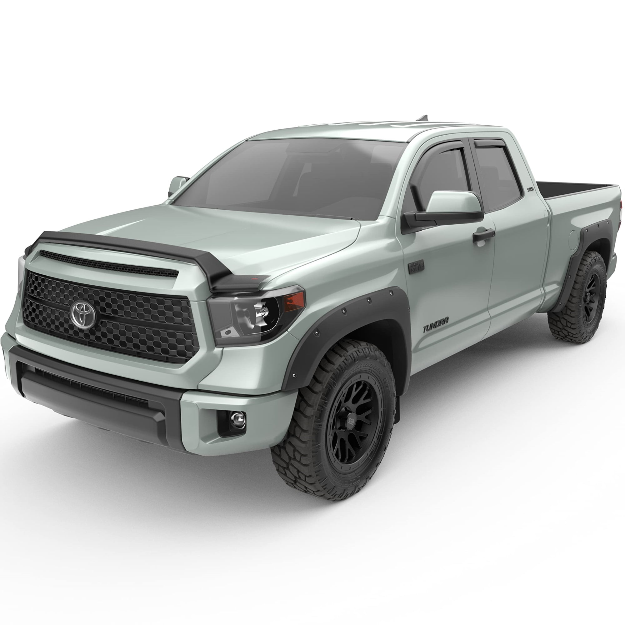 EGR 305395 Superguard Hood Sheild - Matte Black Finish Fits select: 2014-2019 TOYOTA TUNDRA, 2021 TOYOTA TUNDRA DOUBLE CAB SR/SR5