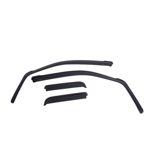 EGR 571395 In-channel Window Visors Front & Rear Set - Matte Black Finish Fits select: 2021 CHEVROLET COLORADO, 2016 CHEVROLET COLORADO LT