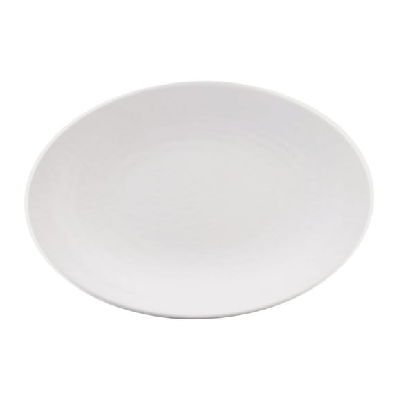 EGS D812RR-W Pebble Creek White 12-3/4 Platter - 6 / CS