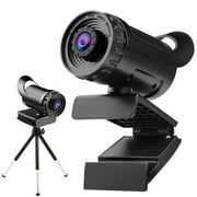 EGUTS 1080P HD Webcam,Webcam with Dual Noise Reduction Mics, AF Autofocus, Streaming Camera for Gaming, Video Calling