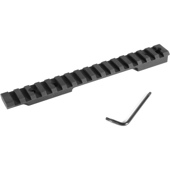 EGW 1-Piece Heavy Duty Picatinny 20 MOA Elevated Scope Base Howa, Weatherby Vanguard Matte Black Short Action