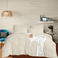 thumbnail image 1 of EGYLIN 800 Thread Count Duvet Cover set 100% Luxury Soft Egyptian Cotton with Zipper Closure 1 Pic Duvet Cover - Ivory , Oversized Queen (100x100), 1 of 5
