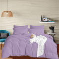 thumbnail image 1 of EGYLIN 800 Thread Count Duvet Cover set 100% Luxury Soft Egyptian Cotton with Zipper Closure 1 Pic Duvet Cover - levender , Full/Queen (90x90), 1 of 5