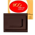thumbnail image 1 of EGYLIN 800TC Soft Egyptian Cotton Sheet Set Soft and Breathable - 4 Piece Bed Sheet Chocolate Solid King Size - 18" Deep Pocket, 1 of 5