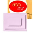 thumbnail image 1 of EGYLIN 800TC Soft Egyptian Cotton Sheet Set Soft and Breathable - 4 Piece Bed Sheet Pink Solid King Size - 15" Deep Pocket, 1 of 5