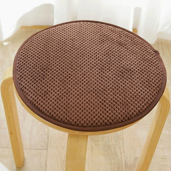 EGYMEN 12" Round Stool Cushion, Thickened Sponge Seat Pad, Universal Chair Cushion for All Seasons, Memory Foam Floor Pillow