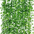 thumbnail image 1 of EGYMEN 12 Strands 86 FT Artificial Ivy Leaf Garland, Faux Vine Leaf Decoration, Synthetic Greenery Hanging Plants, Imitation Vine Leaves for Home and Event Decor, 1 of 8