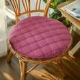 thumbnail image 1 of EGYMEN 14" Round Plush Cushion, Tatami Chair Pad, Floor Stool Cushion, Dining Table Seat Cushion, Winter Comfort Cushion, 1 of 6