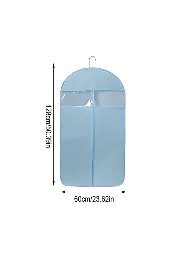 1PC Clothes Protective Cover, Transparent Wardrobe Bag, Hanging Garment Shield, Dustproof Suit Preservation Pocket