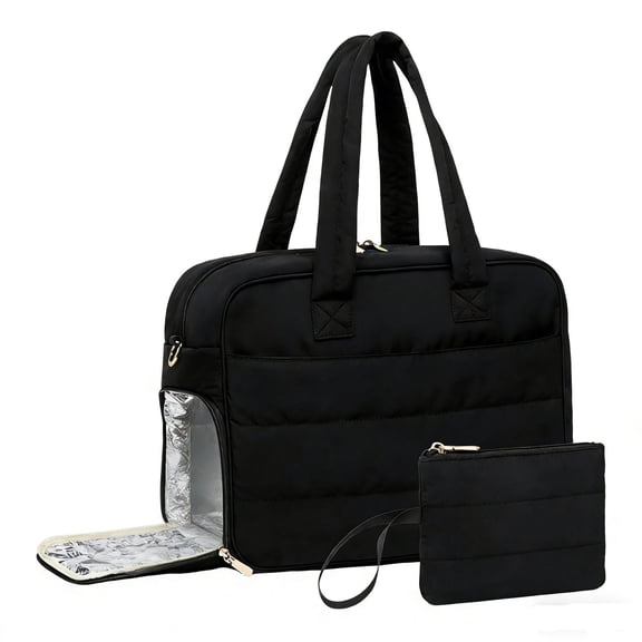 EGYMEN 2-in-1 Handbag, Insulated Lunch Tote with Ample Storage Space, Versatile Travel Bag with Comfortable Carrying Options, Stylish Computer Case for Work and Meal Prep