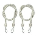 thumbnail image 1 of EGYMEN 2PC Curtain Tiebacks, Decorative Window Tie Ropes for Drapes, Classical Curtain Holdbacks, Nautical Style Curtain Fasteners(Beige), 1 of 5