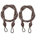 thumbnail image 1 of EGYMEN 2PC Curtain Tiebacks, Decorative Window Tie Ropes for Drapes, Classical Curtain Holdbacks, Nautical Style Curtain Fasteners(Coffee), 1 of 5
