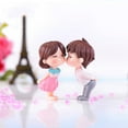 thumbnail image 1 of EGYMEN 2PCS Cute Kissing Couple Doll, Resin Decorative Figurine, Miniature Garden Ornament, Hand Painted Desk Accessory, 1 of 6
