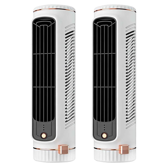 EGYMEN 2PCS Portable Air Conditioner, Mini AC Unit, Rechargeable Air Cooler, USB C Air Conditioner, Quiet Air Conditioner, Desk Air Conditioner, 3 Speeds Air Cooler, Windowless AC Unit (Green)