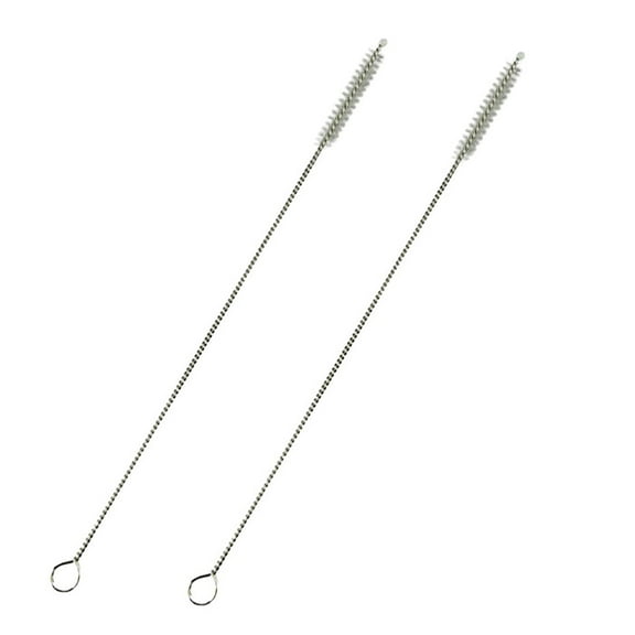 EGYMEN 2Pcs Reusable Stainless Steel Drinking Straws, With A Cleaning Brush, Suitable For Use With Sippy Cups And Various Beverages