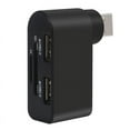 thumbnail image 1 of EGYMEN 4-in-1 Rotating USB Hub, Multi-Functional Card Reader and Splitter, 3-Port USB Extension Adapter, 1 of 9