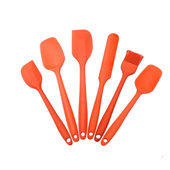 EGYMEN 5-Piece Silicone Spatula Set, Heat Resistant Kitchen Utensil Kit, Nonstick Bakeware Turners & Mixing Tools