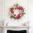 thumbnail image 1 of EGYMEN 9" Spring Artificial Tulips Wreath, Decorative Flower Wreath for Home Hanging, Multicolor Door Wreath for Seasonal Decor, Plastic Floral Wreath for Indoor and Outdoor Use, 1 of 6