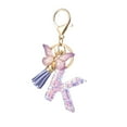 thumbnail image 1 of EGYMEN A-Z Letter Keychain, Gradient Pendant Charm, Love Diamond Letter Key Chain, Butterfly Tassel Key Ring, Multi-functional Bag Accessory for Women, 1 of 1