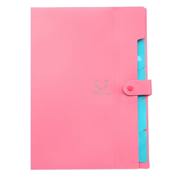 EGYMEN A4 Expanding File Folder, Multi-Pocket Document Organizer, Colorful Office File Holder, Fastener Bill Folder for A4 Papers