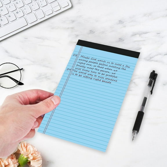 EGYMEN A4 Paper Notebook, Tearable Memo Planner Notepad, Horizontal Line Note Book, Flip Over Design Journal