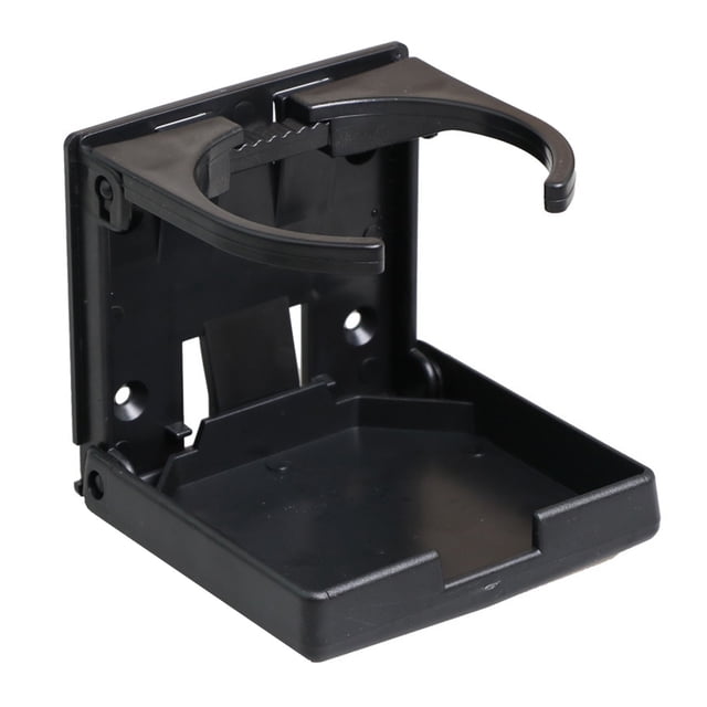 EGYMEN Adjustable Foldable Car Cup Holder, Universal Folding Drink Rack with 5-Mount Holes for RV, Van, Truck Vehicle Interior Lightweight Durable Plastic Auto Accessories Travel Essentials
