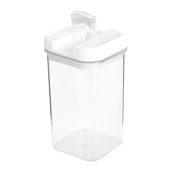 EGYMEN Airtight Food Container, Sealed Food Storage Container for Cereal and Snacks, Plastic Kitchen Pantry Storage Bin, Stackable Pantry Organizer for Dry Foods(1.2L)