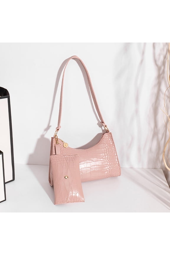 Alligator Pattern Fashion Women's Tote and Crossbody Bag, Leather Large Capacity Multi-Compartment Handbag for Daily Use, Versatile Shoulder Messenger Bag