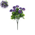 thumbnail image 1 of EGYMEN Artificial Daisies, Plastic Flowers Bouquet, Realistic Floral Arrangement, Garden Decoration, Hanging Display for Home and Outdoor Use (Purple), 1 of 7