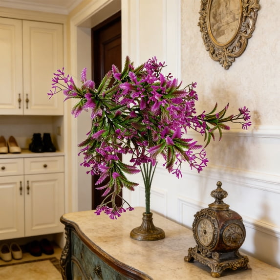 EGYMEN Artificial Flowers, Lifelike Silk Floral Bouquet, Decorative Gypsophila Stems, Vibrant Plastic Flower Arrangement for Home and Wedding Decor