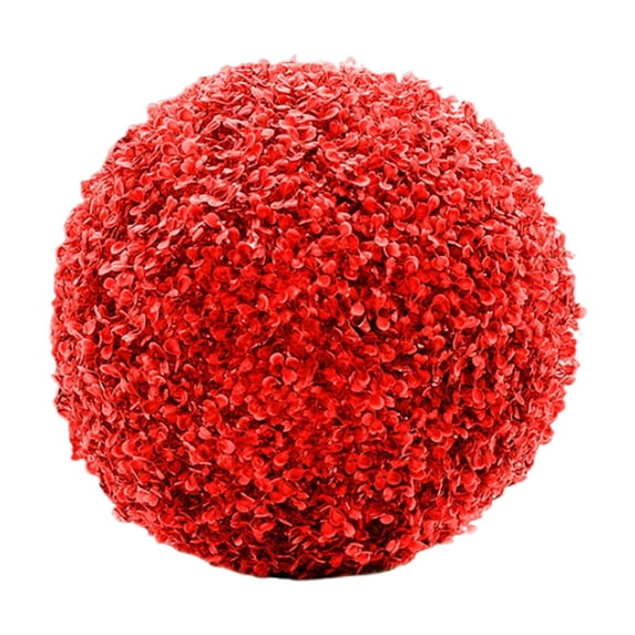 EGYMEN Artificial Grass Ball, Simulation Greenery Decoration Ball, Faux Plant Decorative Sphere, Maintenance-Free Eucalyptus Plant Orb