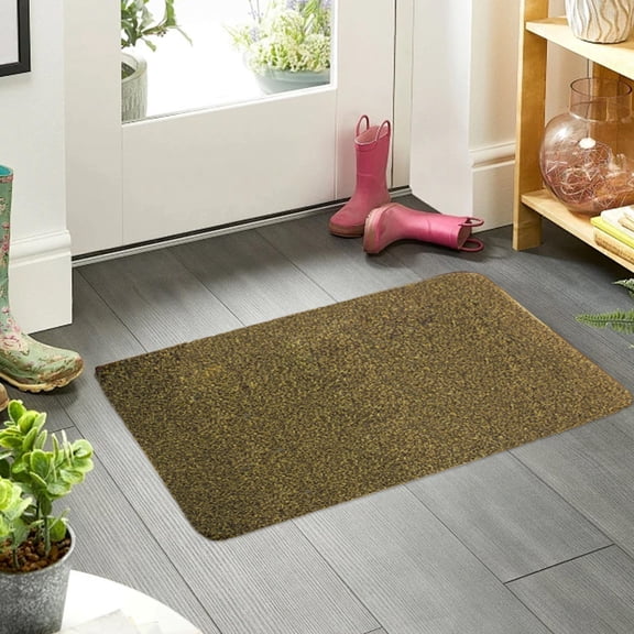 EGYMEN Artificial Grass Doormat, Faux Grass Entrance Mat, Mud Scraper Mat, PVC Door Mats, Indoor Outdoor Rug, Dirt Catching Floor Mat, Entryway Floor Mat (Multicolor)