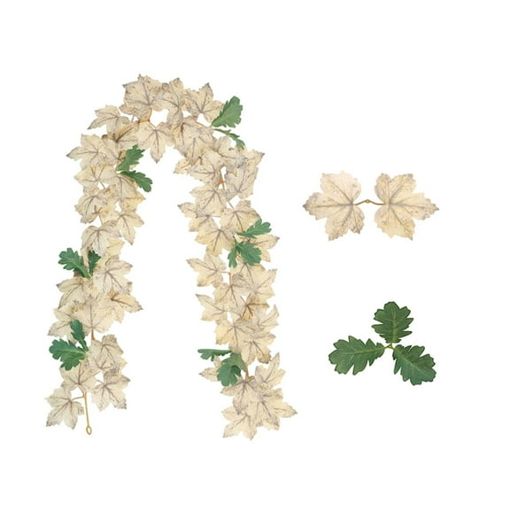 EGYMEN Artificial Maple Leaf Vine, Simulation Maple Leaf Garland for Decorations, Faux Maple Leaf Creeper for Halloween Atmosphere
