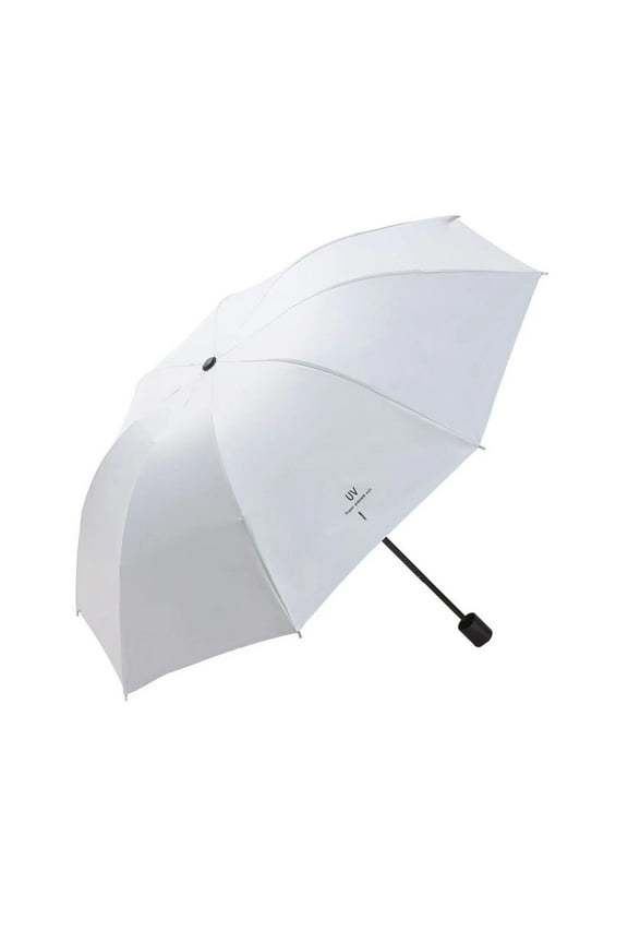 Automatic Folding Umbrella, UV Protection Compact Travel Umbrella with Inverted Design, Windproof and Waterproof Design for Sun and Rain(White)