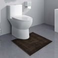 thumbnail image 1 of EGYMEN Bathroom Mat, 16"x20" U-shaped Soft Microfiber Bath Rug, Quick-Drying Water Absorbent Door Mat, Non-slip Toilet Floor Carpet(Coffee), 1 of 6