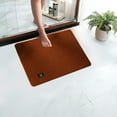 thumbnail image 1 of EGYMEN Bathroom Rug, 19"x26" Super Absorbent Non-Slip Bath Mat with Rubber Backing, Soft Microfiber Chenille Bathroom Carpet, Washable Anti-Skid Floor Mat for Home Use(Coffee), 1 of 8