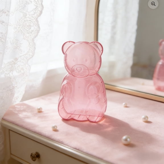 EGYMEN Bear Container, Colorful Candy Jar with Authentic Fruit Flavors, Fun Bear Candy Dispenser for Sharing, Joyful Bear Treat Jar for Every Celebration