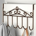 thumbnail image 1 of EGYMEN Behind The Door Hooks, No Punch Wall Hanging Coat Rack, Non-Marking Door Hangers, Sturdy Iron Clothes and Cap Hooks(Brown), 1 of 6