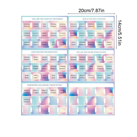 EGYMEN Bible Guidance Tabs, Customizable Book Markers for Bible Study, High-Quality Scripture Index Tabs with Blank Labels
