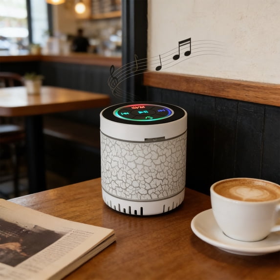 EGYMEN Bluetooth Speaker, Wireless Mini Speaker with RGB Lights, Portable Music Player for Outdoor Use, Compact Bluetooth Audio Device