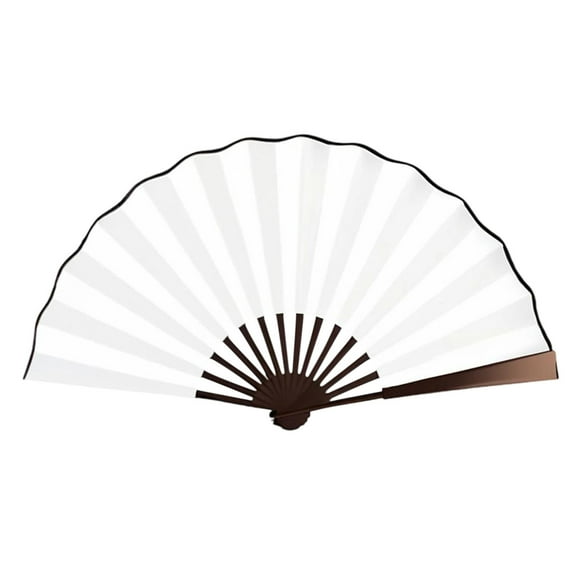 EGYMEN Boots On The Ground Fans, Large Foldable Line Dance Popping Fans, Vintage Retro Fabric Decorative Folding Fans for Performance, Wedding, Party, and Festival Accessory